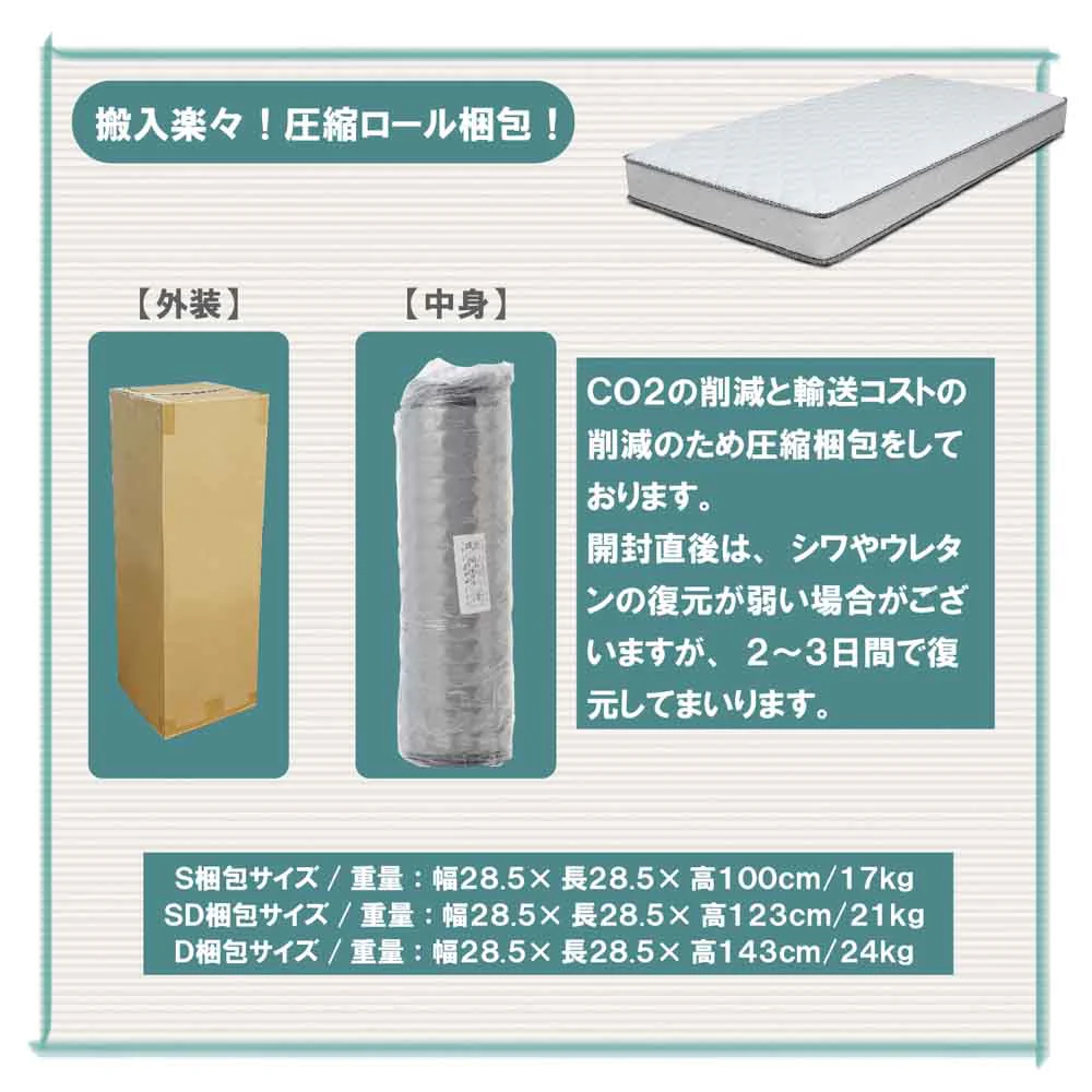 厚み16.5cmDサイズボンネルマットレスRIRIANA-D 【直送品】 返品・キャンセル・他商品と同時購入は不可 - Image 8