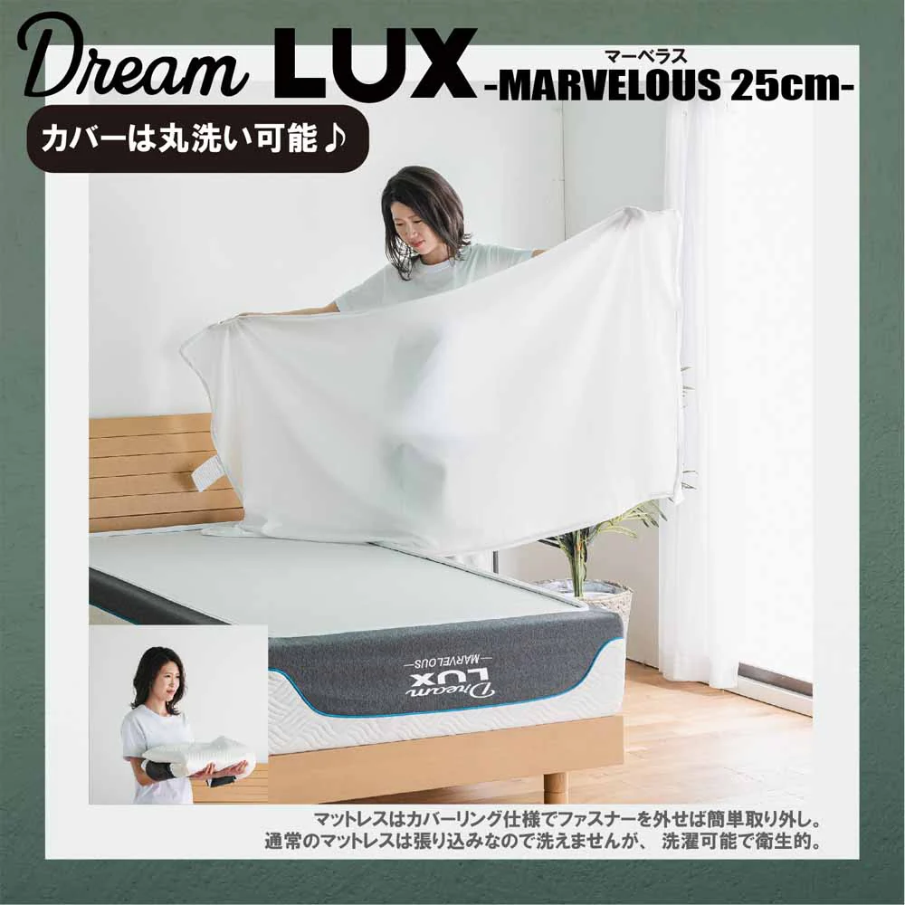 厚み25cmSDノンコイルマットレス DLUX-MBRS-SD 【直送品】 返品・キャンセル・他商品と同時購入は不可 - Image 4