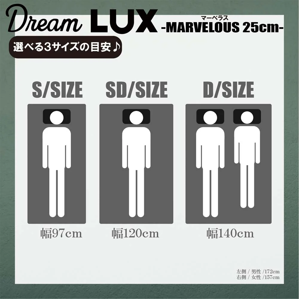 厚み25cmSDノンコイルマットレス DLUX-MBRS-SD 【直送品】 返品・キャンセル・他商品と同時購入は不可 - Image 6