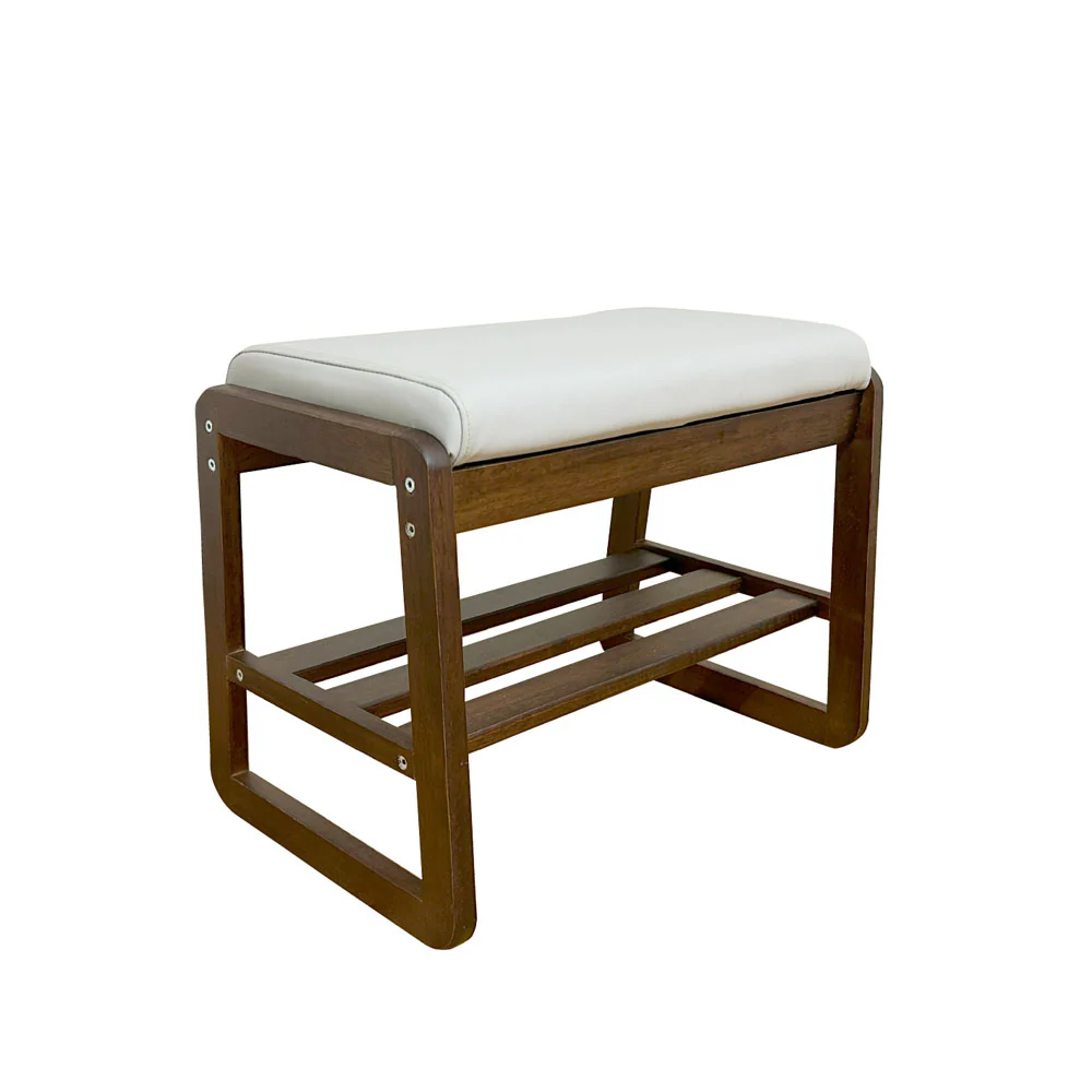 幅55cmシューズベンチBT-SHOE-BENCH-W55-BR 【直送品】 返品・キャンセル・他商品と同時購入は不可