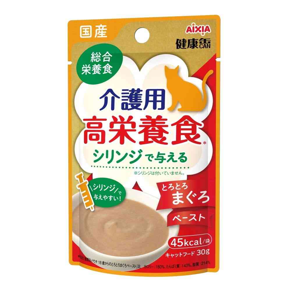 アイシア 国産 健康缶 パウチ 介護用高栄養食 シリンジで与える とろとろまぐろペースト 30g