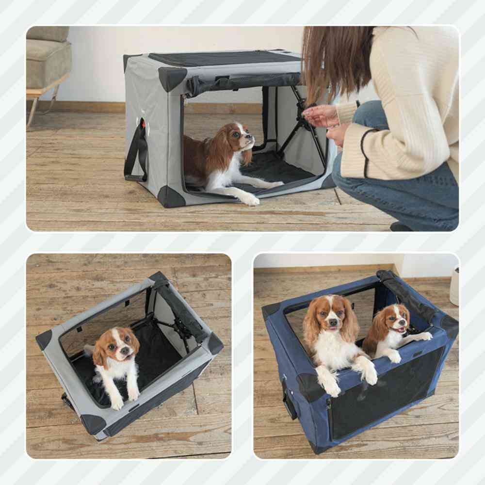 ダイヤル式コンパクトクレート ワンタッチだわんっ M ネイビー 【直送品】 返品・キャンセル・他商品と同時購入は不可 - Image 4