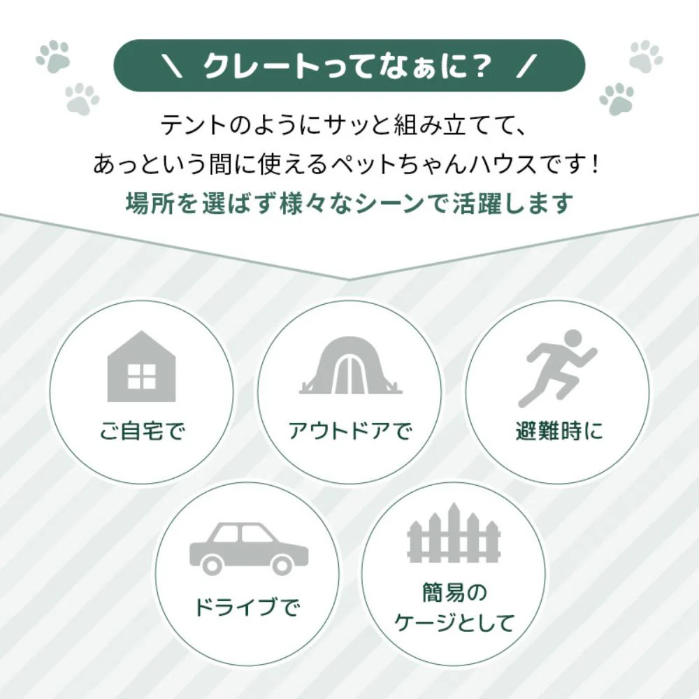 ダイヤル式コンパクトクレート ワンタッチだわんっ M グレー 【直送品】 返品・キャンセル・他商品と同時購入は不可 - Image 4
