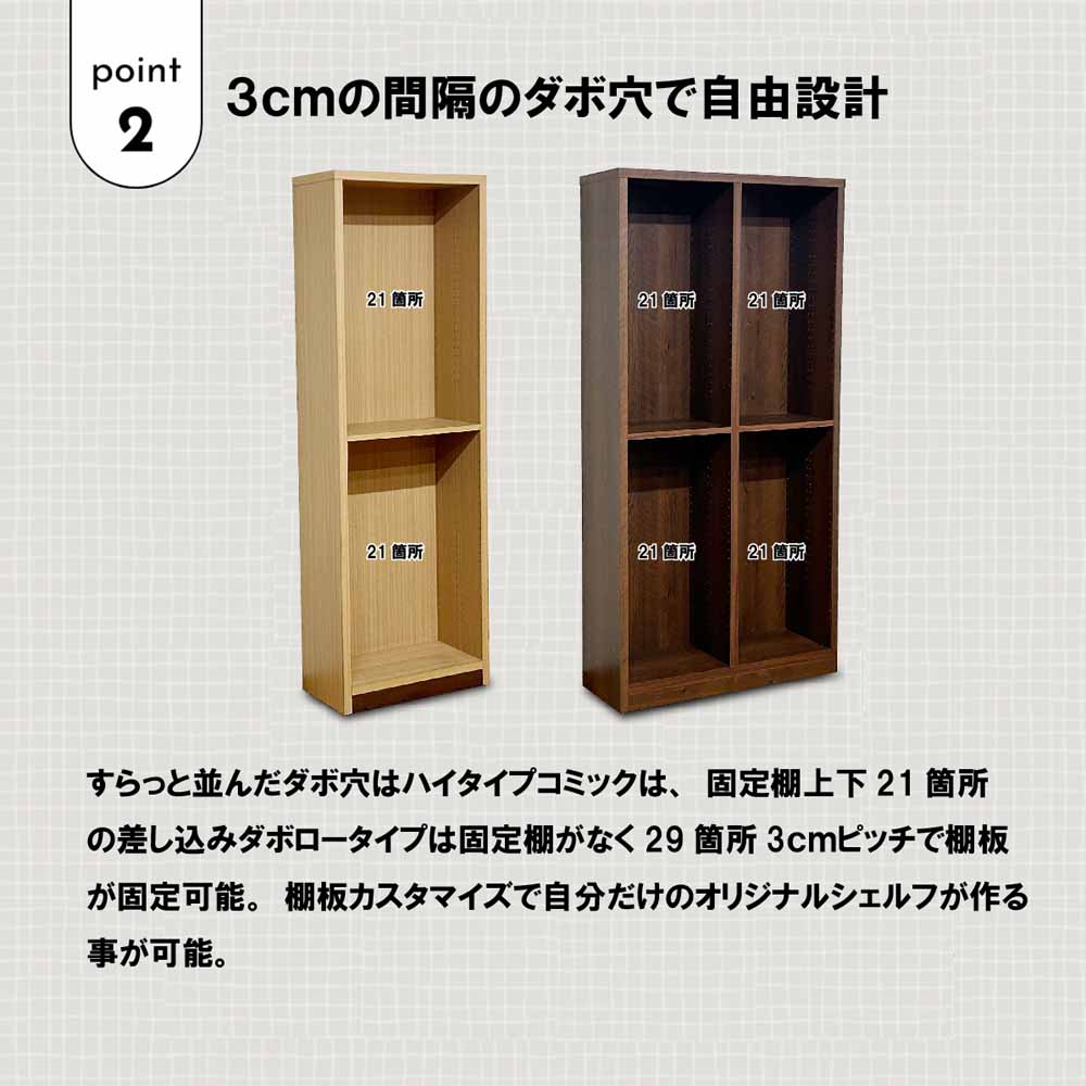 コミックシェルフ幅90cmのロータイプ CC-00-90L-NA 【直送品】 返品・キャンセル・他商品と同時購入は不可 - Image 4