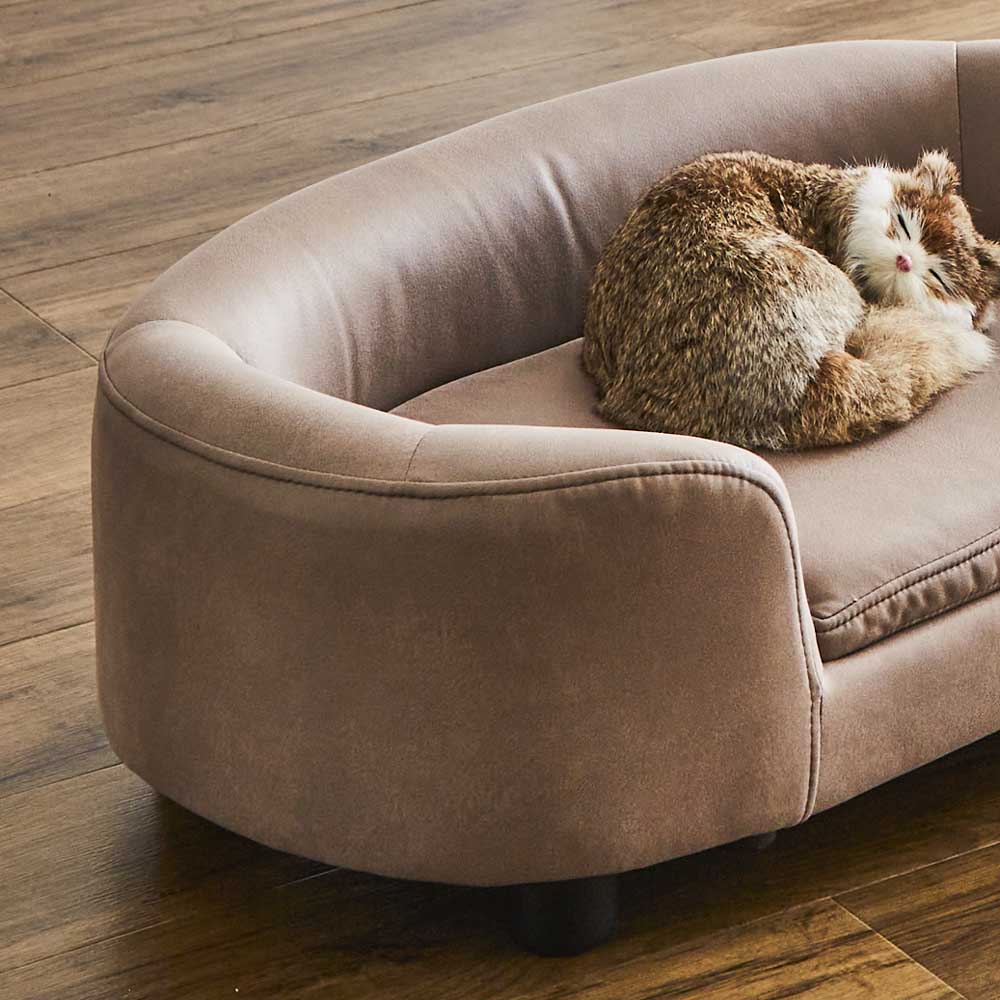 座面リバーシブルタイプのペットソファー PSO-LEO-LBR 【直送品】 返品・キャンセル・他商品と同時購入は不可 - Image 4