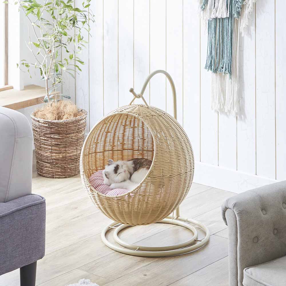 ペットハンギングチェアー ナチュラル色 【直送品】 返品・キャンセル・他商品と同時購入は不可 - Image 3