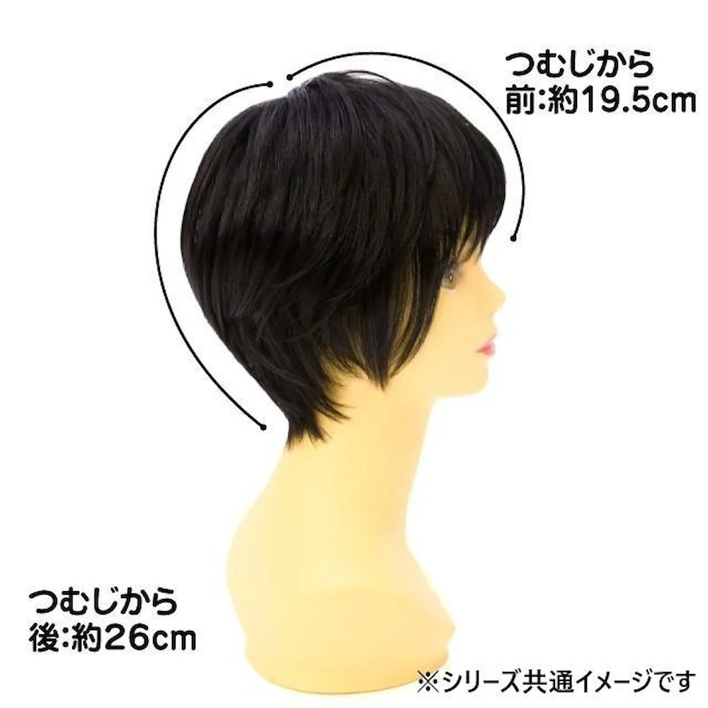 プリシラ オールウィッグ ナチュラルショート 耐熱 ブラック 【直送品】 返品・キャンセル・他商品と同時購入は不可 - Image 2