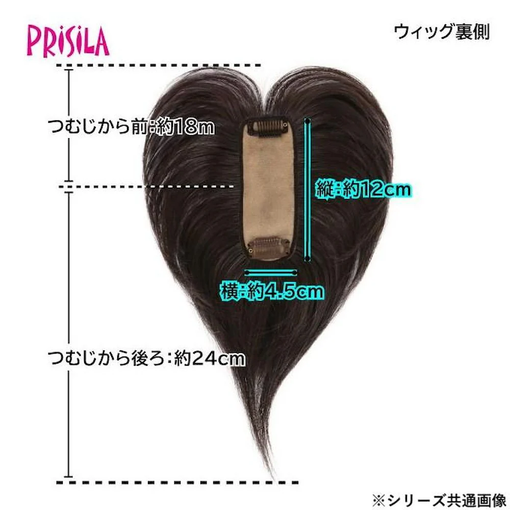 プリシラ 白髪かくしウィッグ 人毛100％ 分け目タイプ 人毛 【直送品】 返品・キャンセル・他商品と同時購入は不可 - Image 3