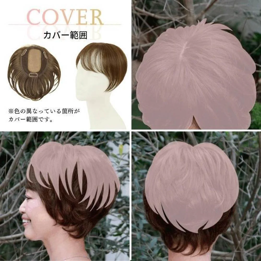 プリシラ プレミアム白髪かくしウィッグ ブラック 【直送品】 返品・キャンセル・他商品と同時購入は不可 - Image 3