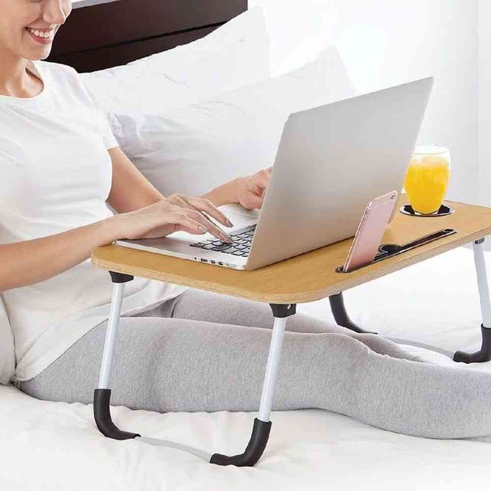 トレードワン 折りたたみガジェットテーブル ブラウンウッド - Image 28