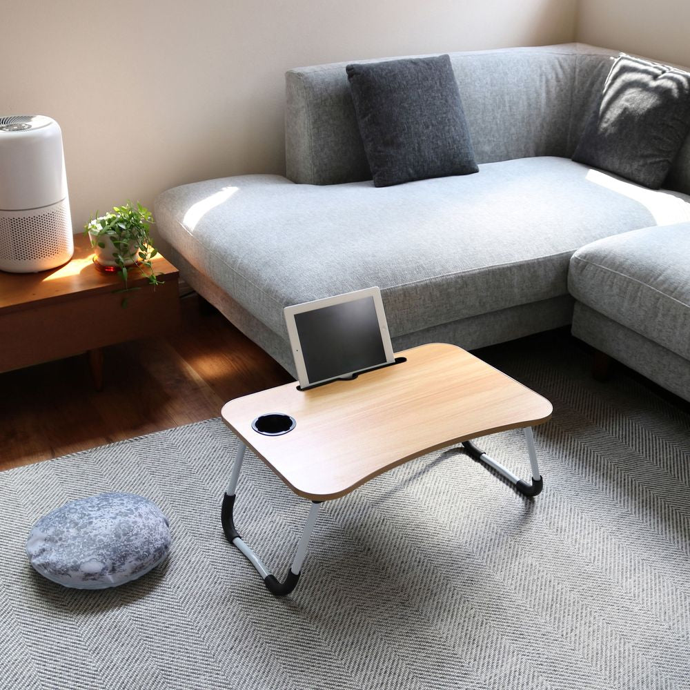 トレードワン 折りたたみガジェットテーブル ブラウンウッド - Image 7