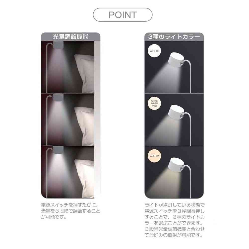 トレードワン USB充電式 2ウェイマグネットスタンドライト ラウンドタイプ - Image 22