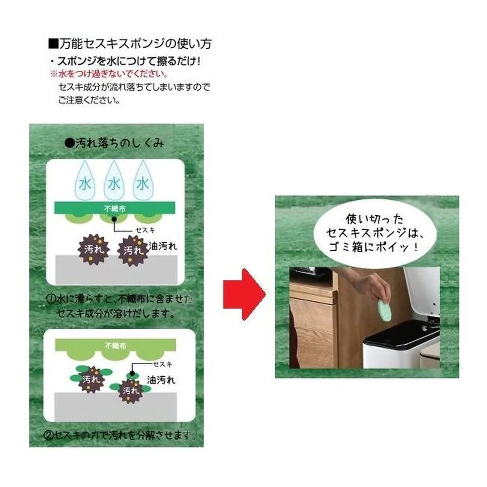トレードワン 万能セスキスポンジ グリーン 30枚 - Image 13