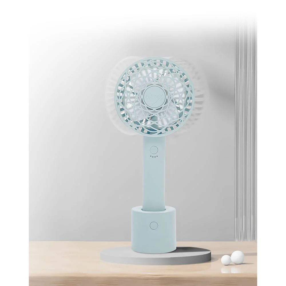 トレードワン WINSY USB充電式オートスイングファン フラワータイプ ブルー - Image 8