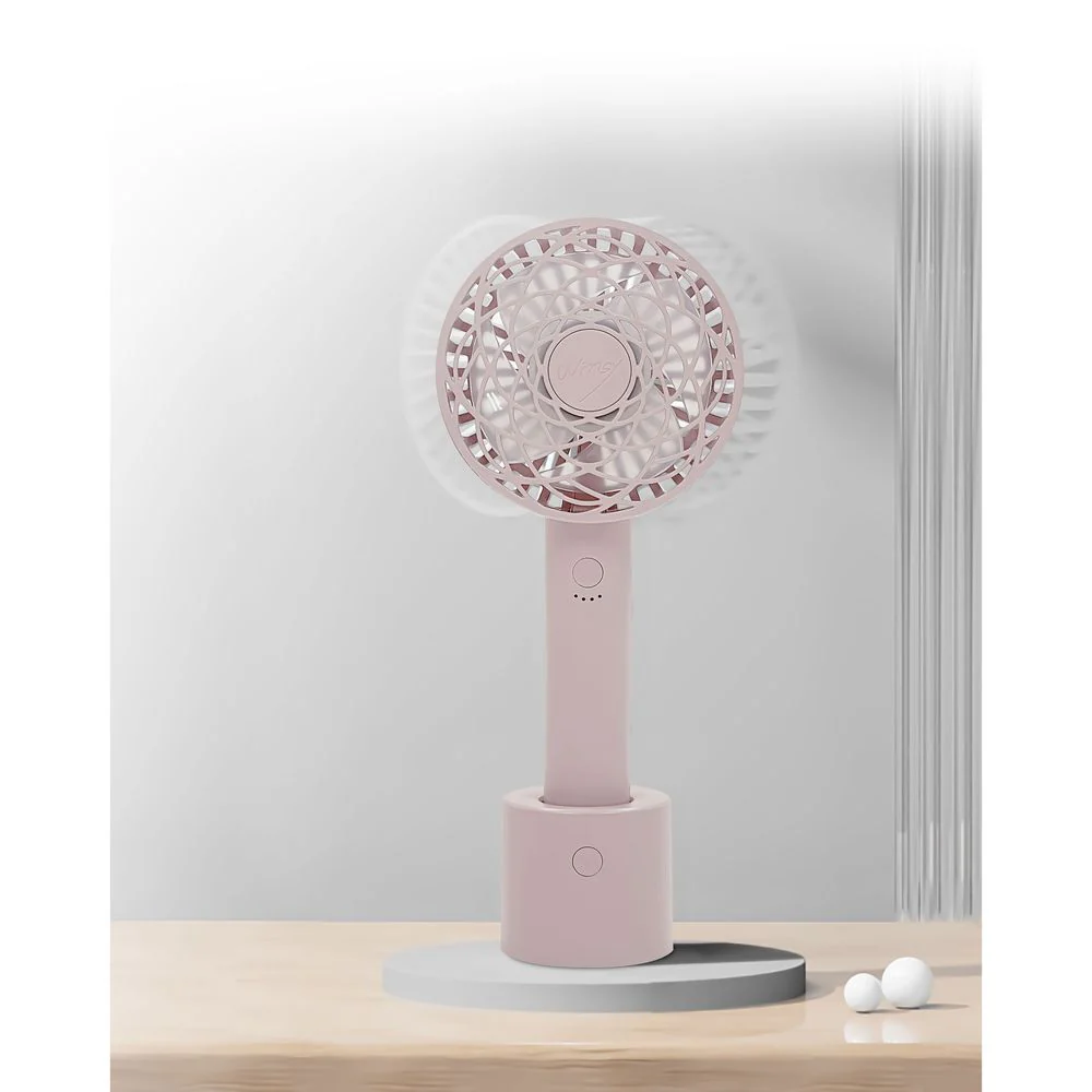トレードワン WINSY USB充電式オートスイングファン フラワータイプ ピンク - Image 8