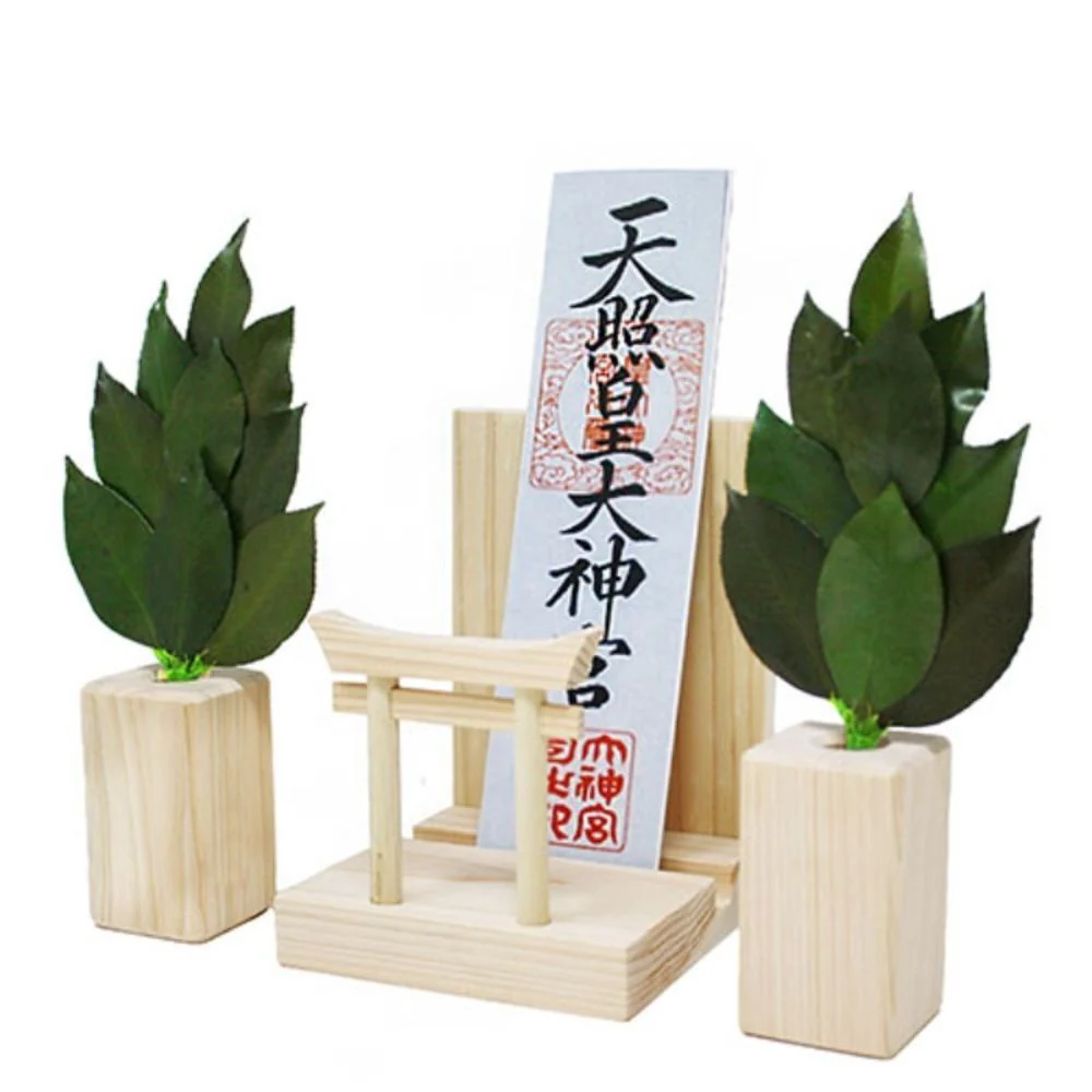 ミニ S 榊 鳥居付き 神棚セット ST-033 【直送品】 返品・キャンセル・他商品と同時購入は不可 - Image 2
