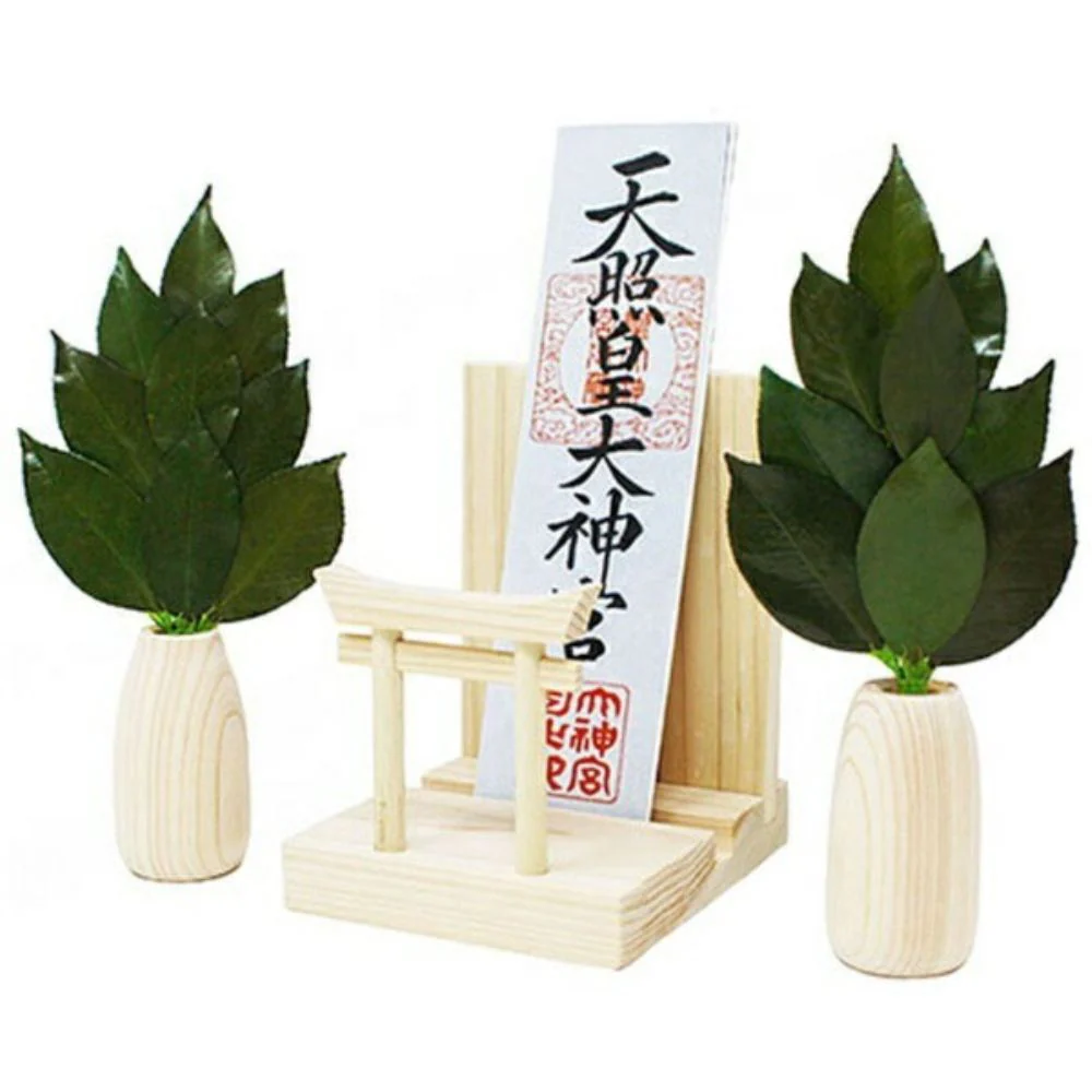 ミニ S 榊丸立て 鳥居付き 神棚セット ST-034 【直送品】 返品・キャンセル・他商品と同時購入は不可 - Image 2