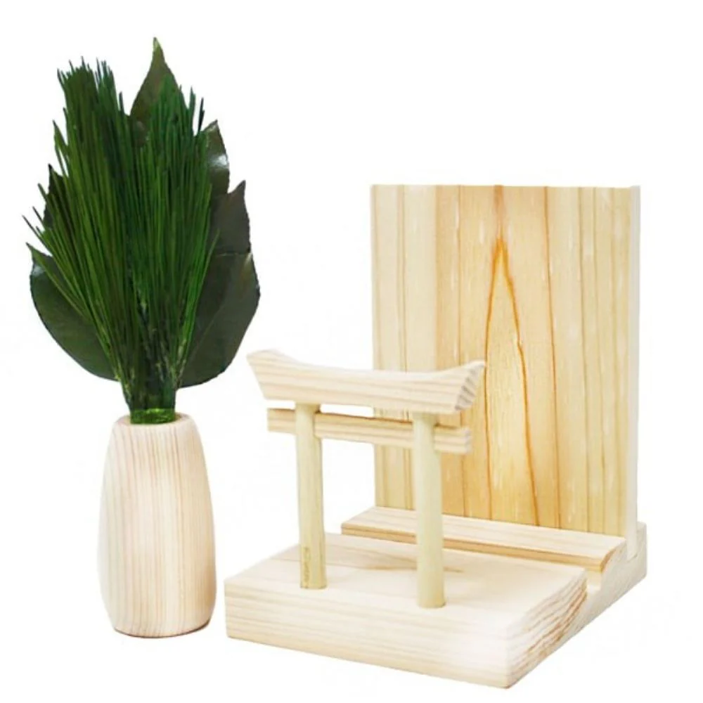 ミニ S 荒神松丸立て 鳥居付き 神棚セット 【直送品】 返品・キャンセル・他商品と同時購入は不可 - Image 2