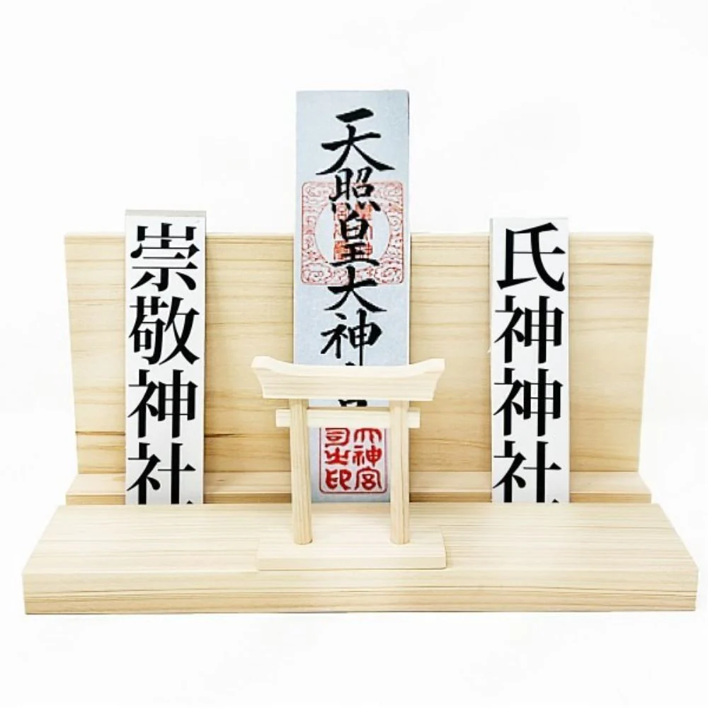 鳥居付き神棚大 セット FTL-016 【直送品】 返品・キャンセル・他商品と同時購入は不可 - Image 2