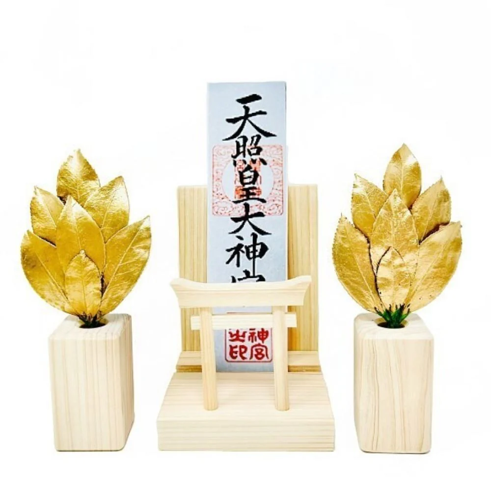 ミニ SS 金の榊 鳥居付き神棚セット ST-038 【直送品】 返品・キャンセル・他商品と同時購入は不可 - Image 2