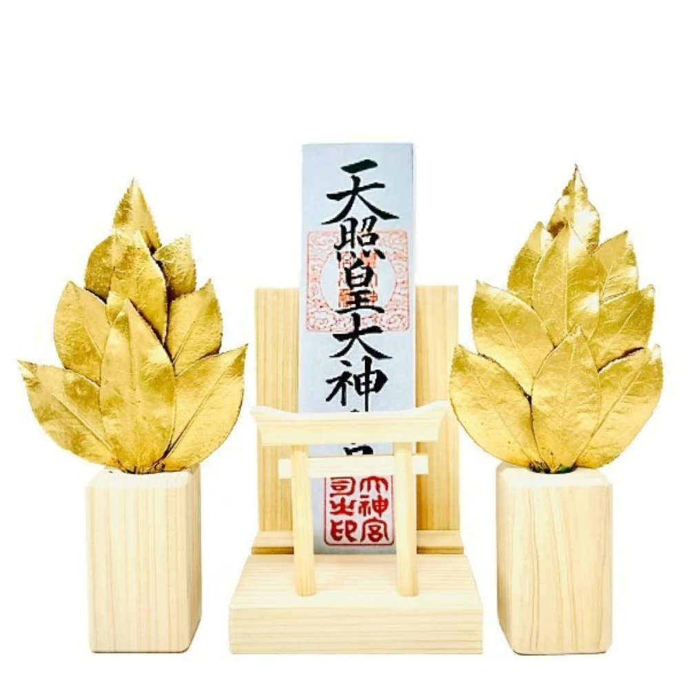 ミニ S 金の榊 鳥居付き神棚セット ST-040 【直送品】 返品・キャンセル・他商品と同時購入は不可 - Image 3