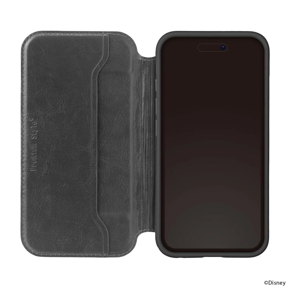 PGA iPhone 16用 ガラスフリップケース(フェルト) ミッキーマウス PG-D24AGF05MKY - Image 9