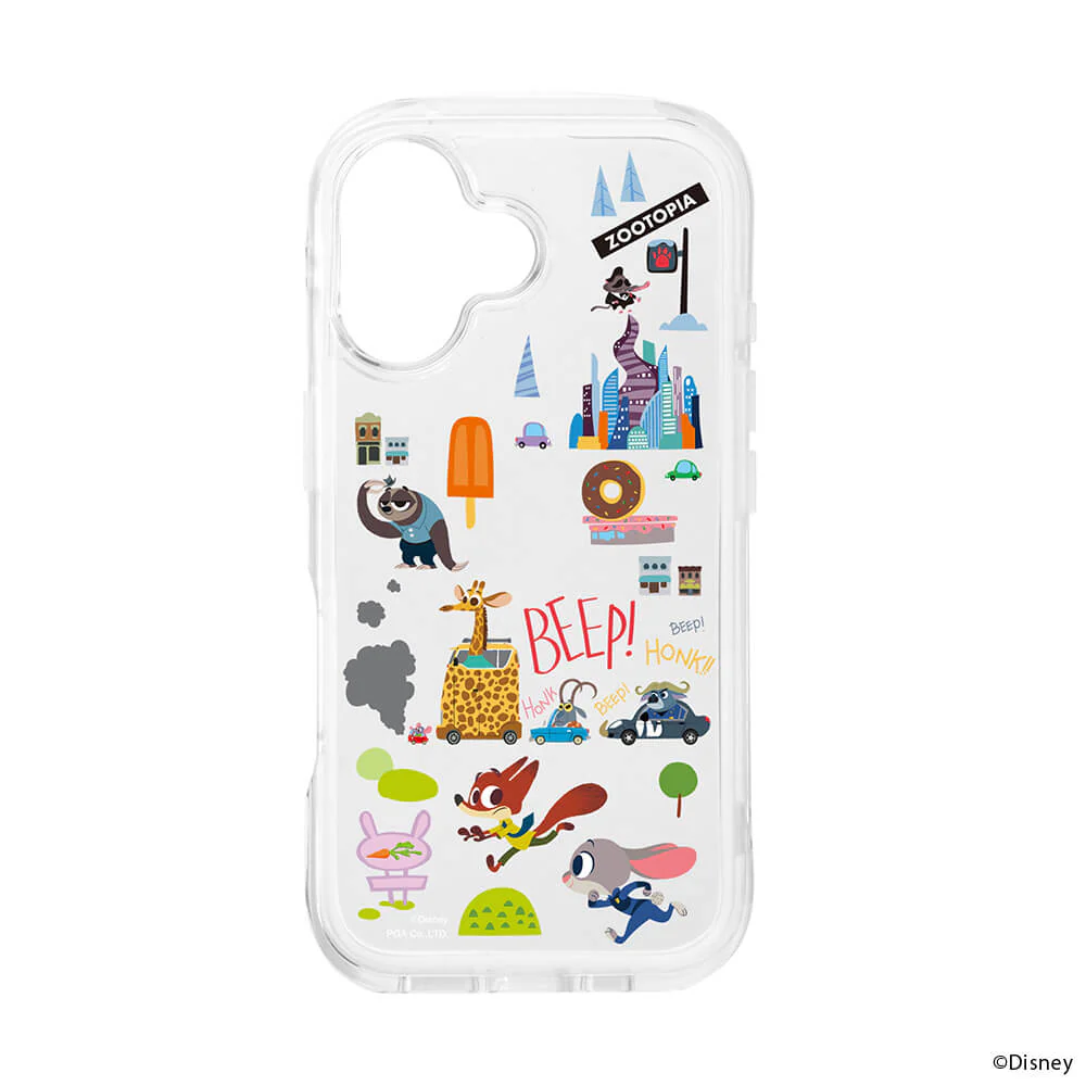 PGA iPhone 16用 エアクッションケース ズートピア PG-D24APT01ZTP 40g - Image 3