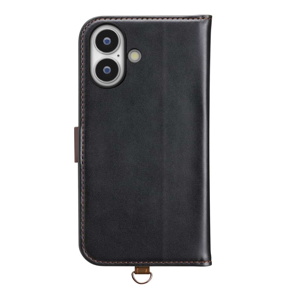 PGA iPhone 17用 フリップカバー ブラック PG-25AFP02BK 80g - Image 5