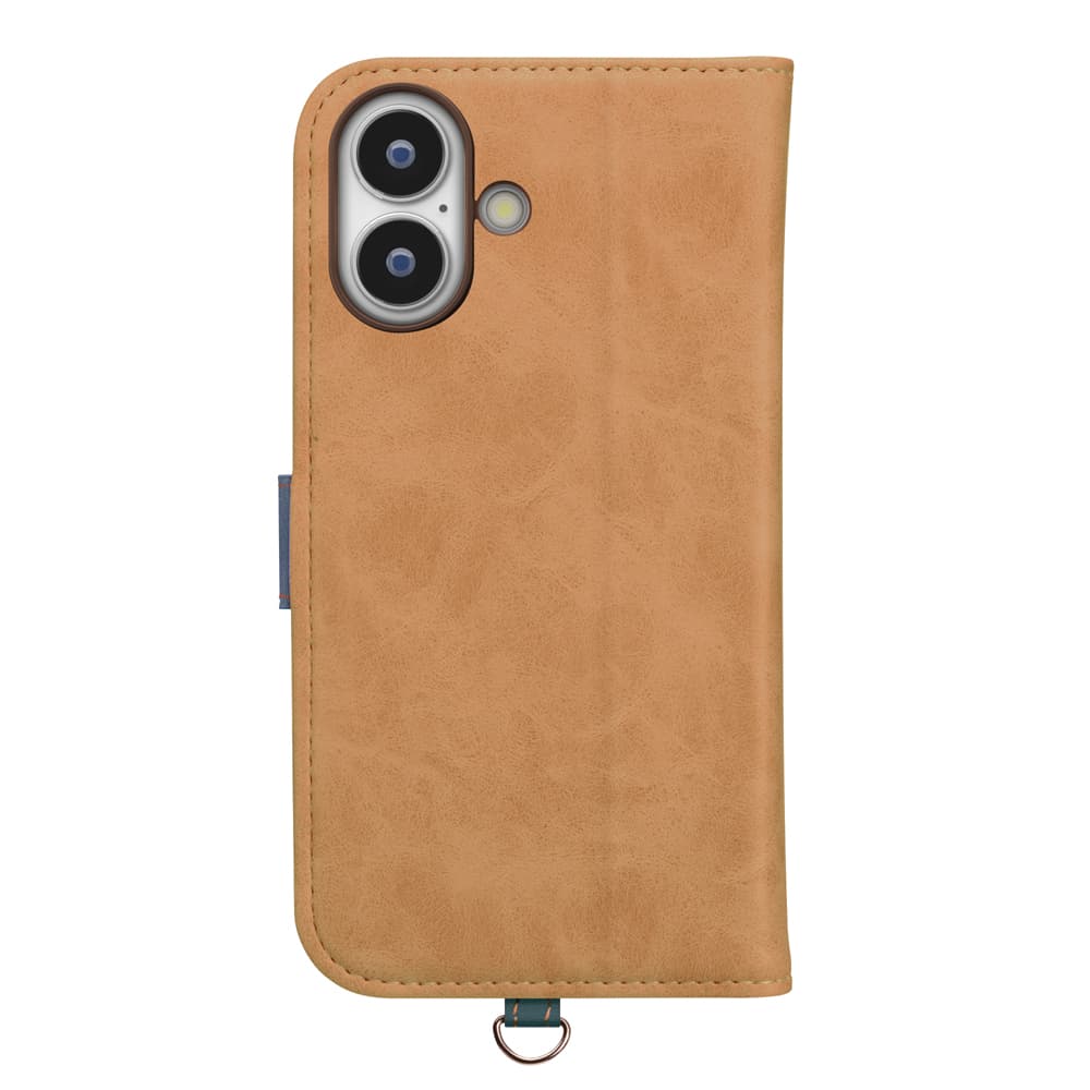 PGA iPhone 17用 フリップカバー キャメル PG-25AFP04BE 80g - Image 5