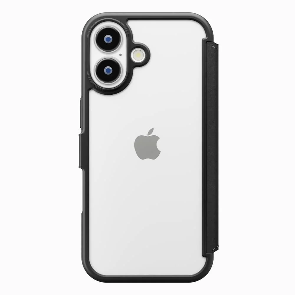 PGA iPhone 17用 ガラスフリップケース ブラック PG-25AGF01BK 65g - Image 5