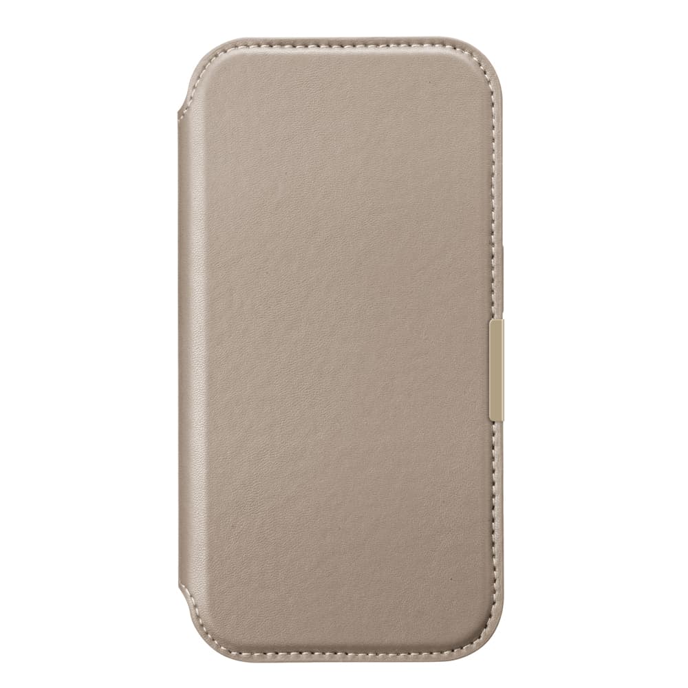 PGA iPhone 17用 ガラスフリップケース ベージュ PG-25AGF02BE 65g - Image 3