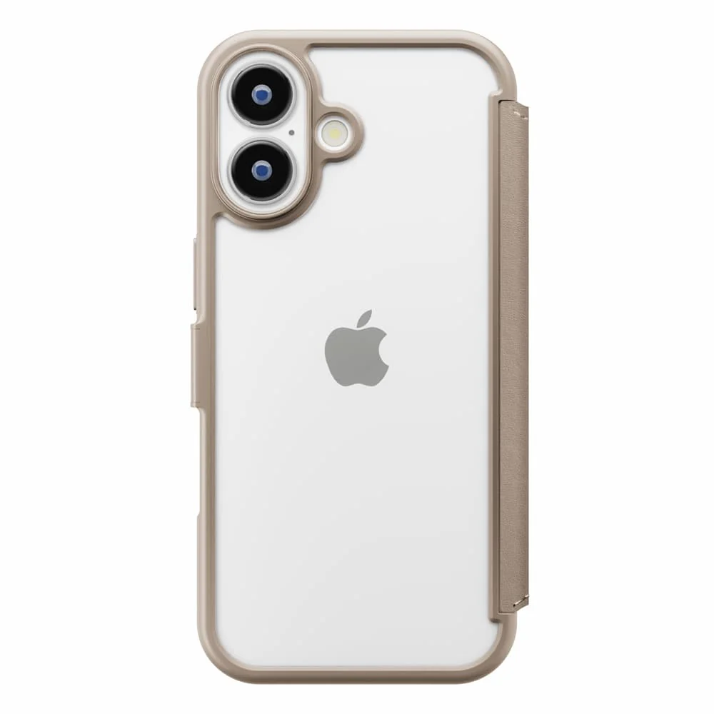 PGA iPhone 17用 ガラスフリップケース ベージュ PG-25AGF02BE 65g - Image 5