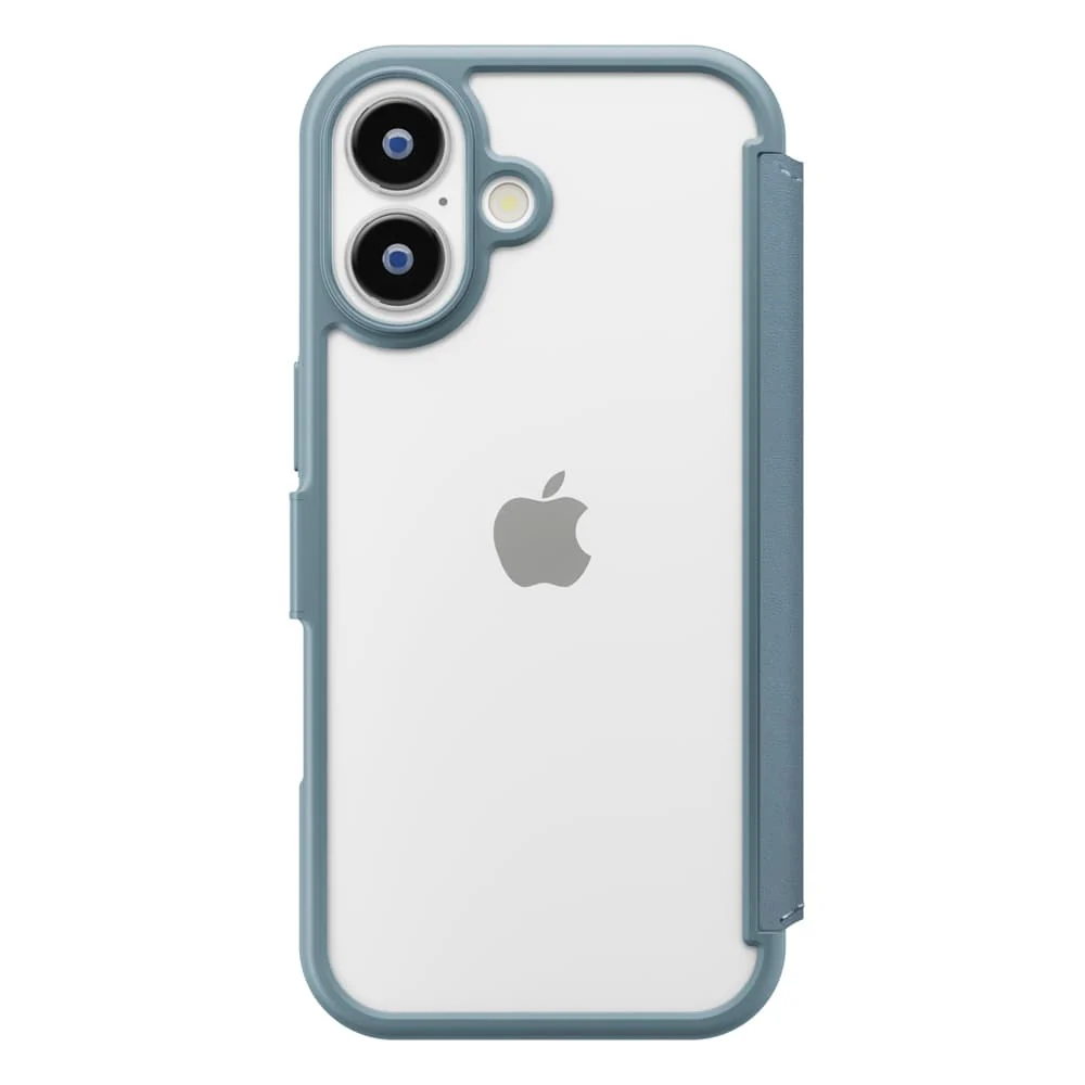 PGA iPhone 17用 ガラスフリップケース ブルー PG-25AGF03BL 65g - Image 5