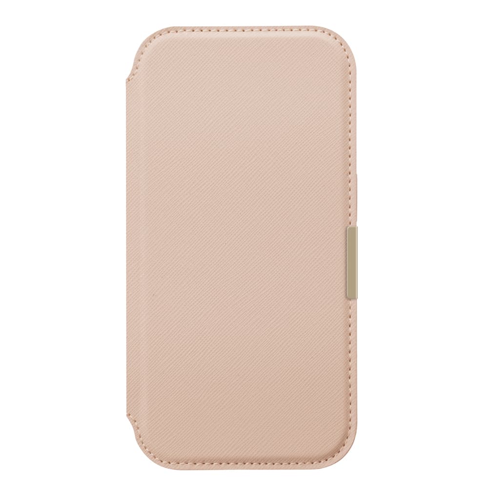 PGA iPhone 17用 ガラスフリップケース サフィアーノ調/ピンク PG-25AGF06PK 65g - Image 3