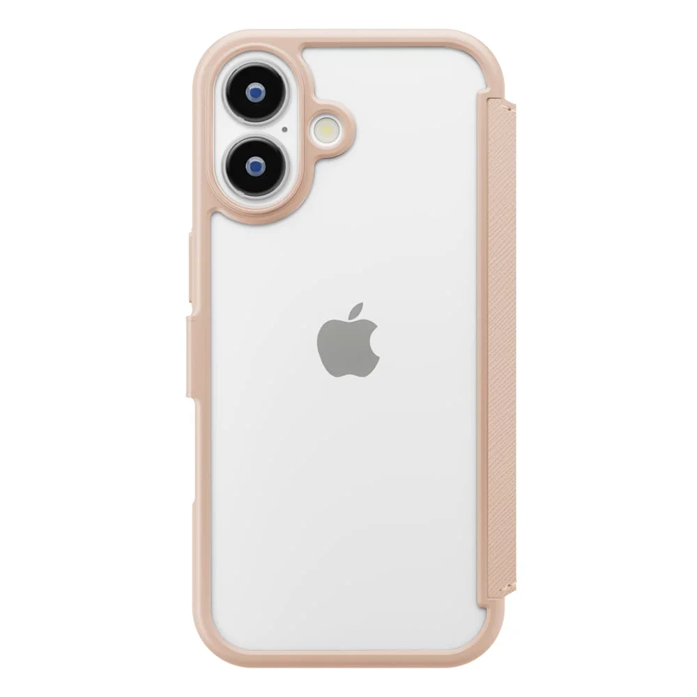 PGA iPhone 17用 ガラスフリップケース サフィアーノ調/ピンク PG-25AGF06PK 65g - Image 5