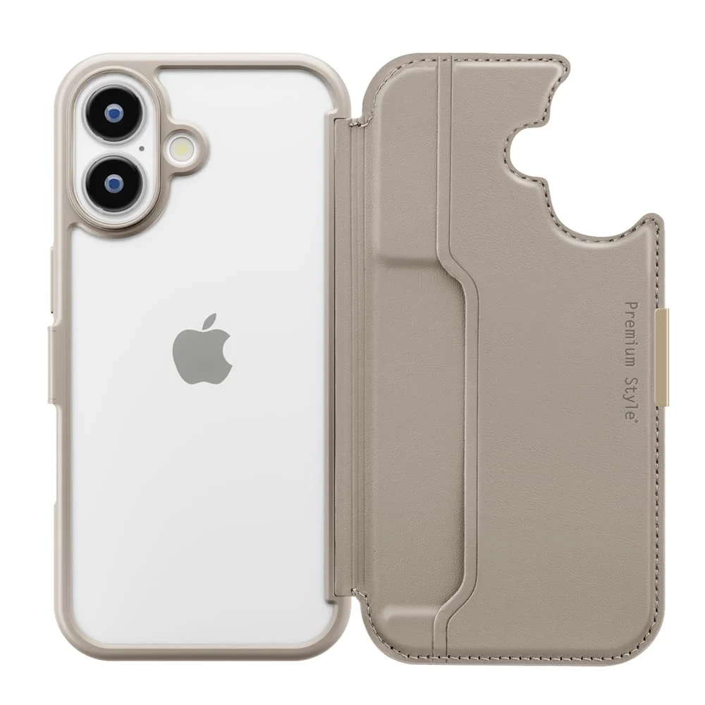 PGA iPhone 17用 バックフリップケース ベージュ PG-25ABF02BE 65g - Image 4