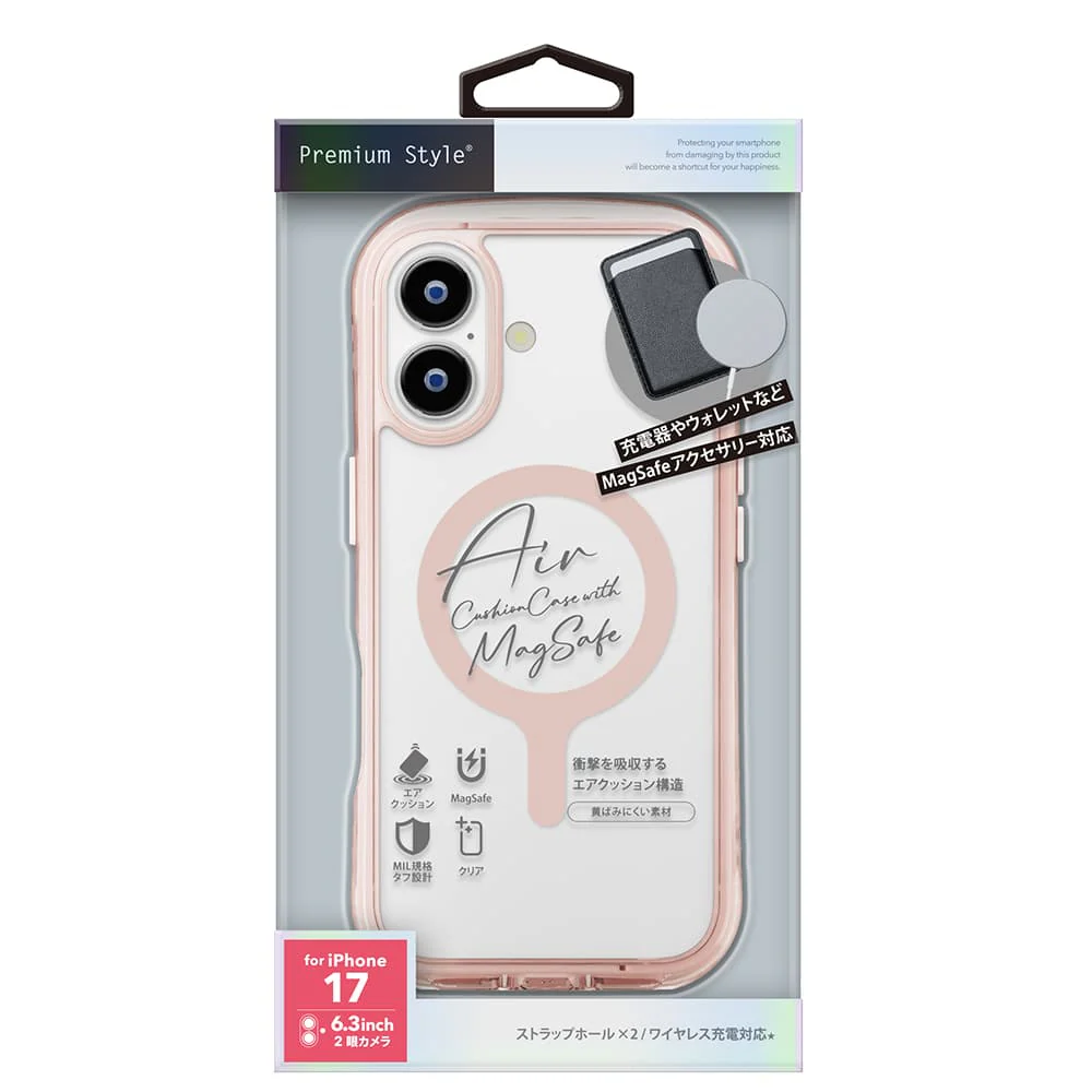 PGA iPhone 17用 MagSafe対応 エアクッションケース サクラ PG-25AMA03PK 40g - Image 2