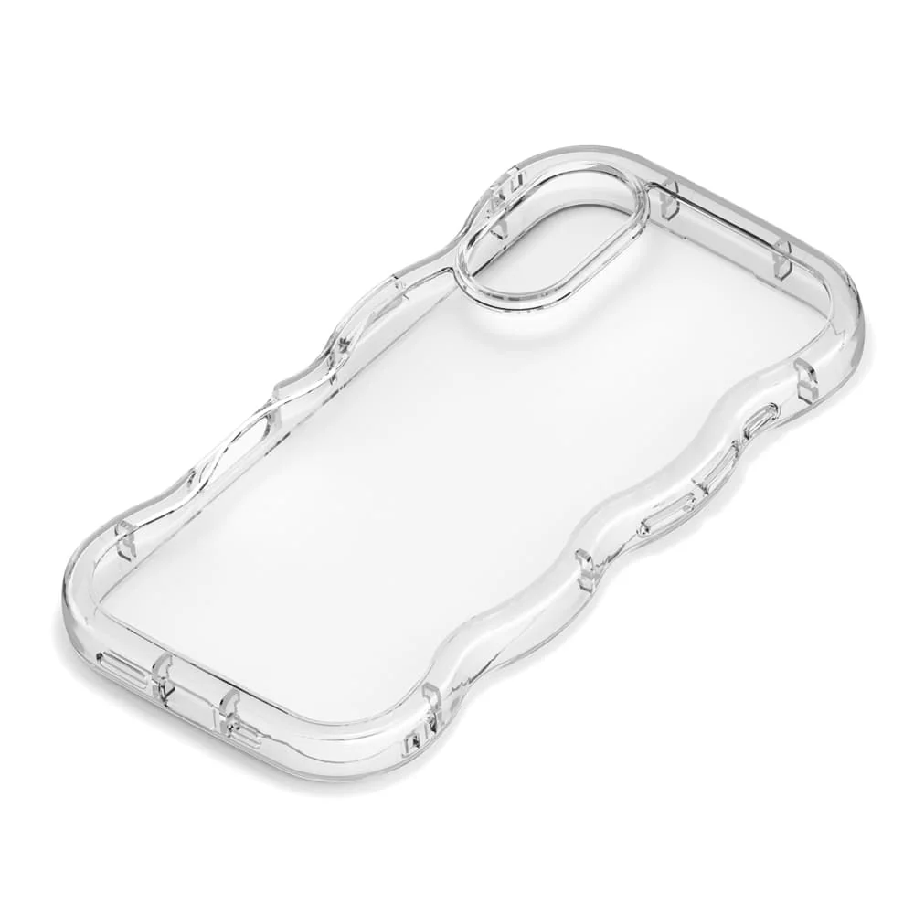 PGA iPhone 17用 ウェーブケース クリア PG-25AWH01CL 35g