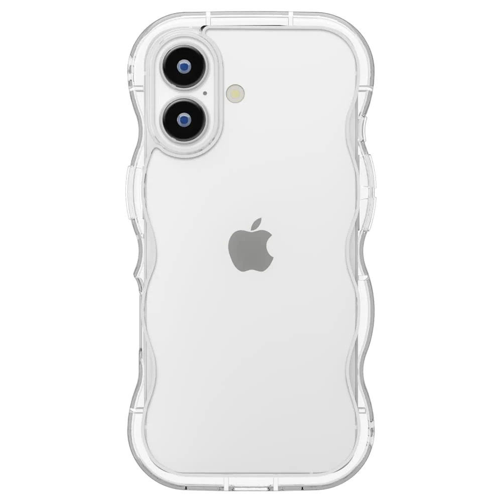 PGA iPhone 17用 ウェーブケース クリア PG-25AWH01CL 35g - Image 3