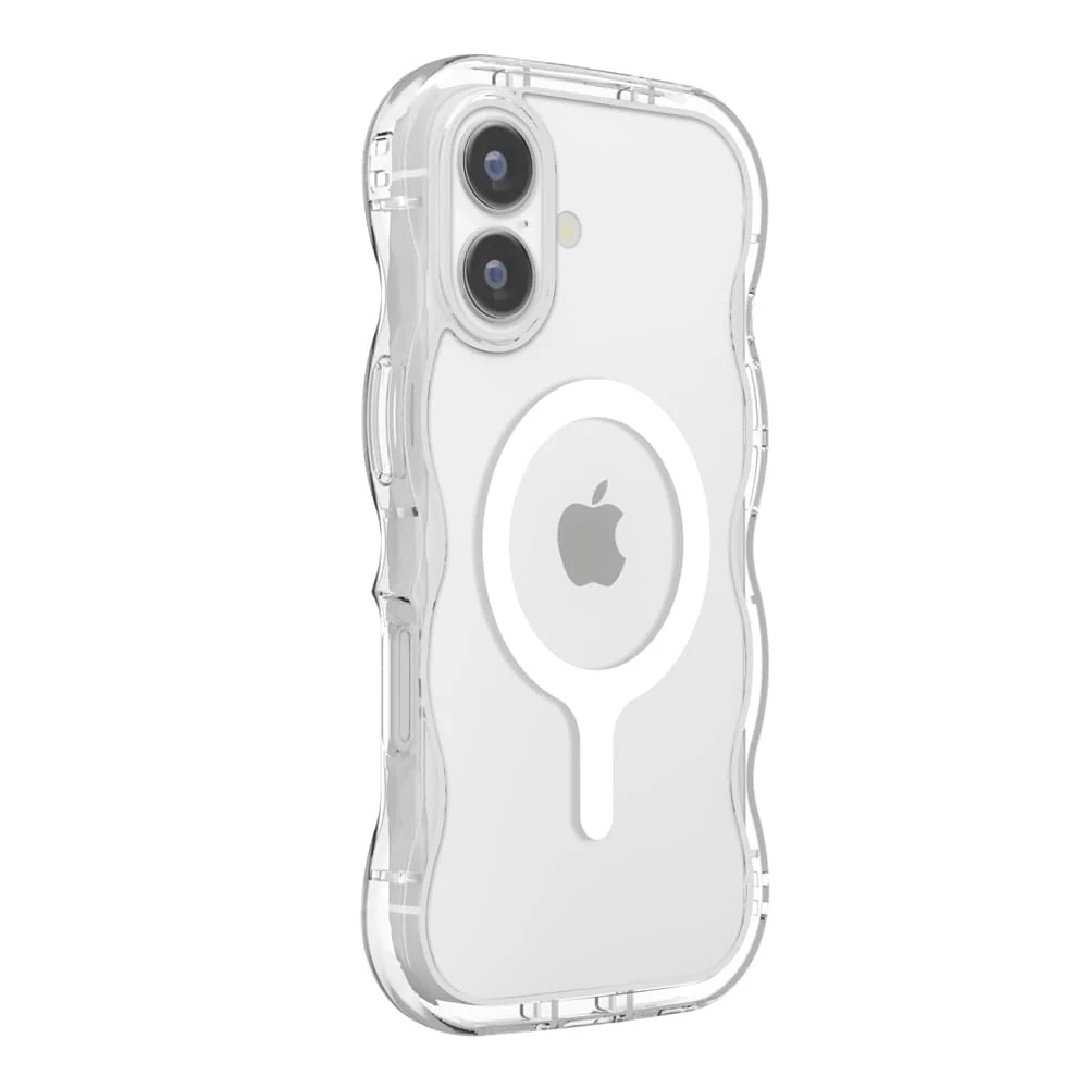 PGA iPhone 17用 MagSafe対応 ウェーブケース クリア PG-25AMW01CL 35g - Image 4