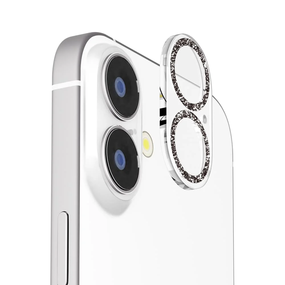 PGA iPhone 17/16/16 Plus用 カメラフルプロテクター ラメブラック 2g