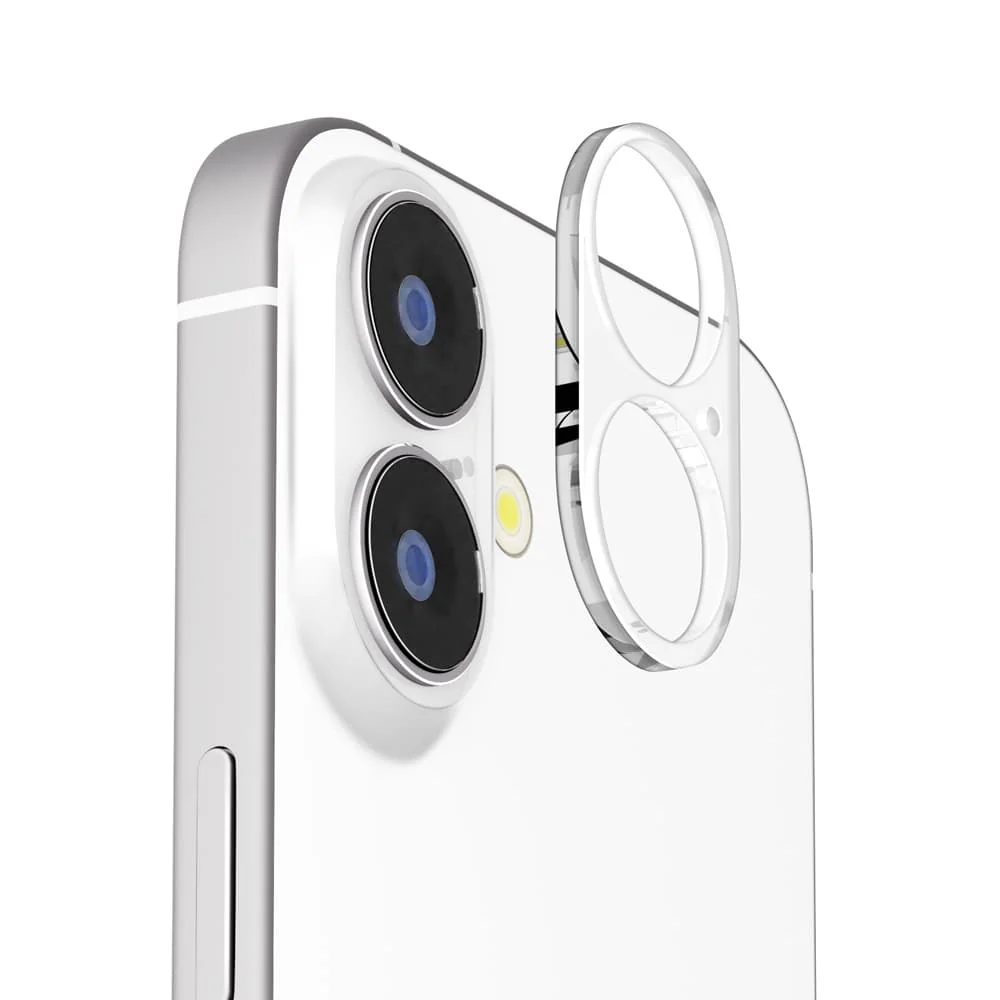 PGA iPhone 17/16/16 Plus用 カメラレンズフレーム クリア 2g