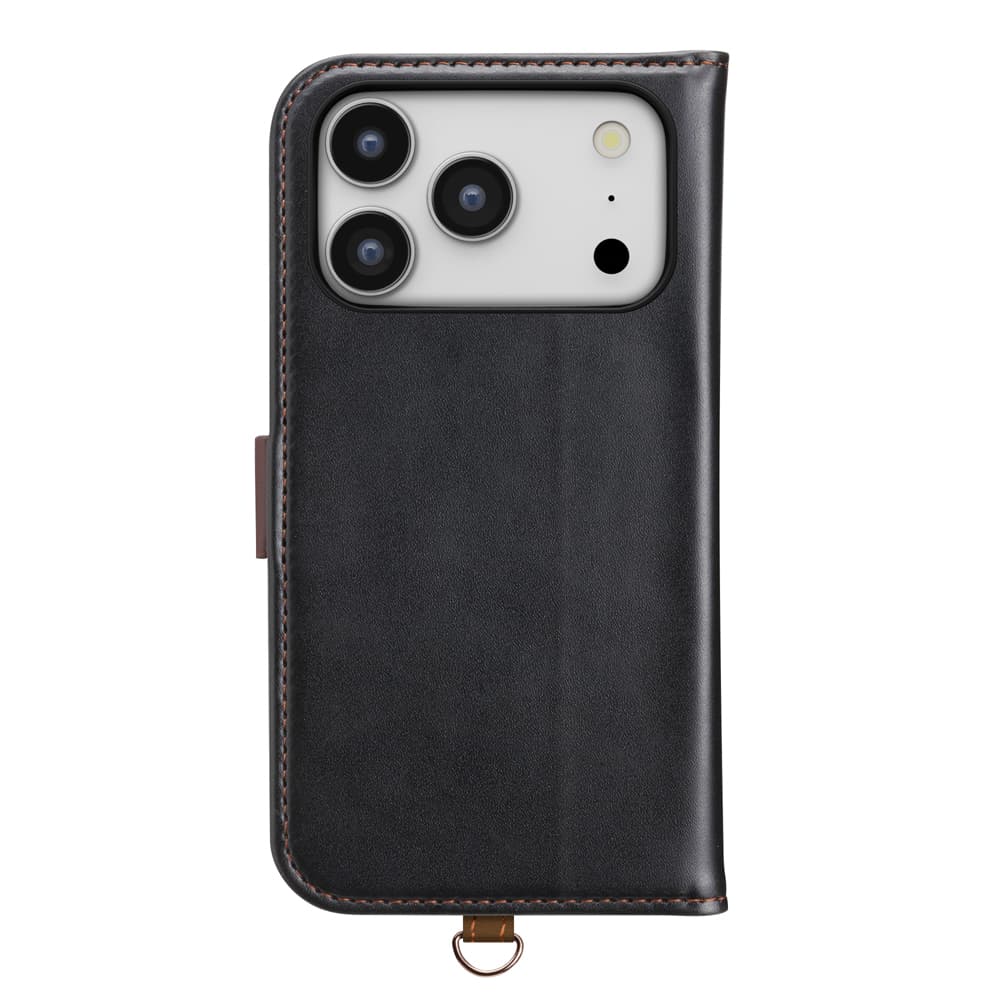 PGA iPhone 17 Pro用 フリップカバー ブラック 80g - Image 5