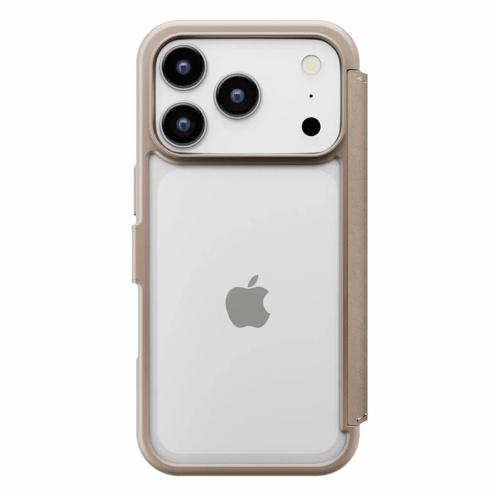 PGA iPhone 17 Pro用 ガラスフリップケース ベージュ 65g - Image 5