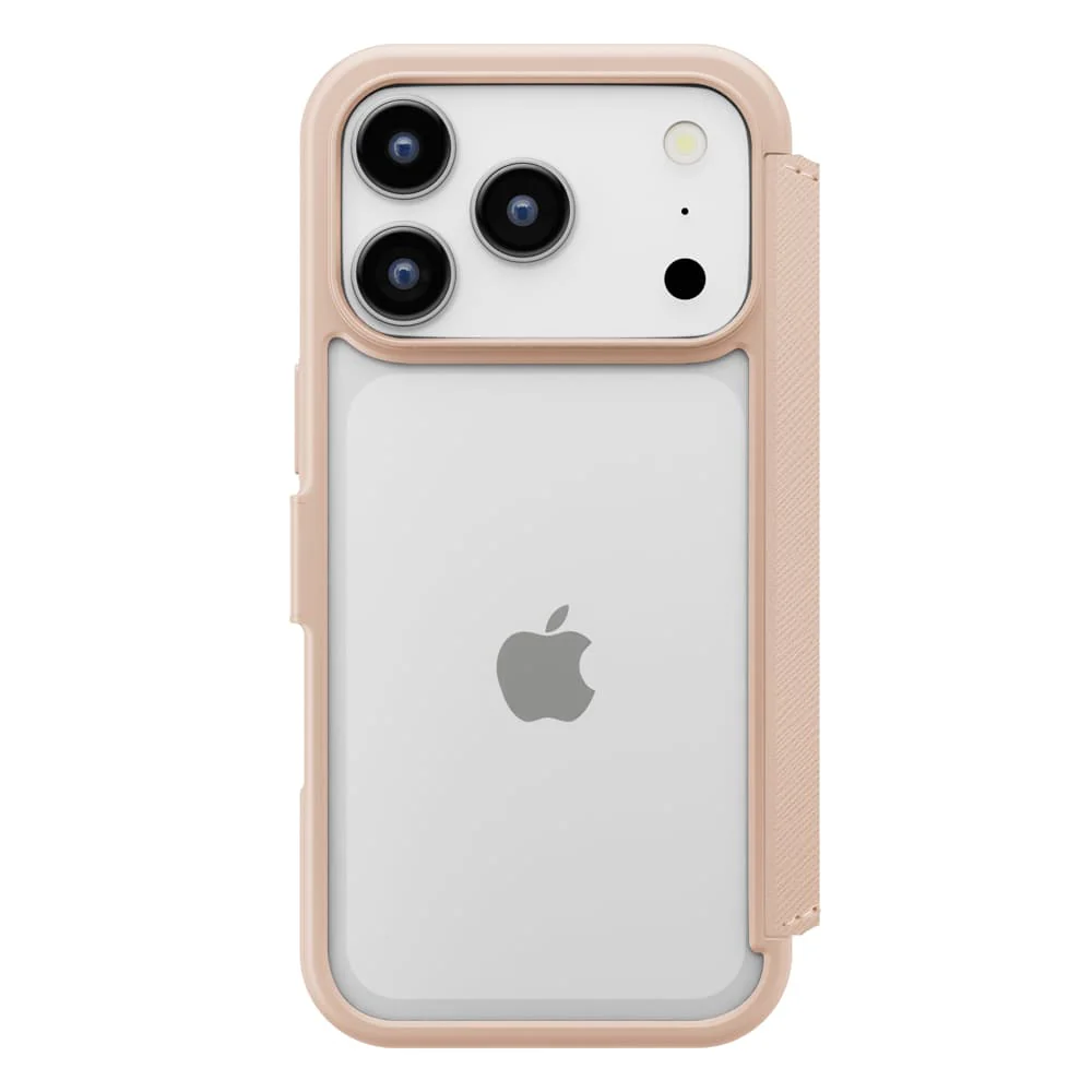 PGA iPhone 17 Pro用 ガラスフリップケース サフィアーノ調／ピンク 65g - Image 5
