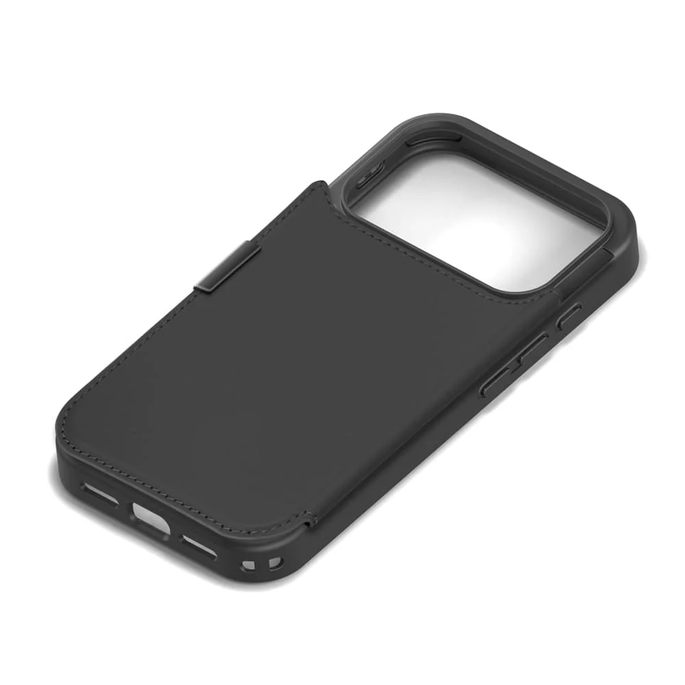 PGA iPhone 17 Pro用 バックフリップケース ブラック 65g