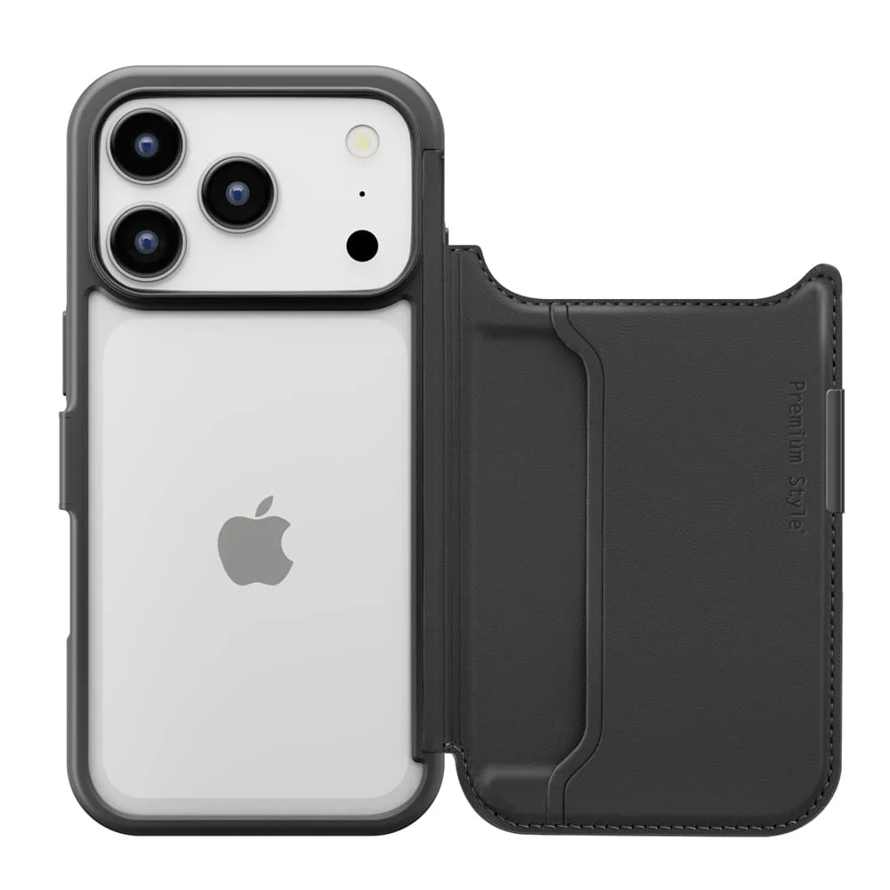 PGA iPhone 17 Pro用 バックフリップケース ブラック 65g - Image 4