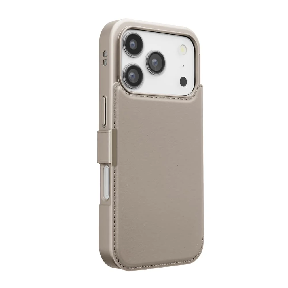 PGA iPhone 17 Pro用 バックフリップケース ベージュ 65g - Image 5