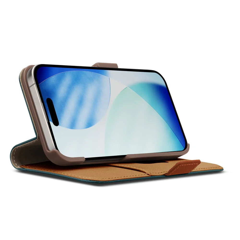 PGA iPhone Air用 フリップカバー ブルー 95g - Image 6