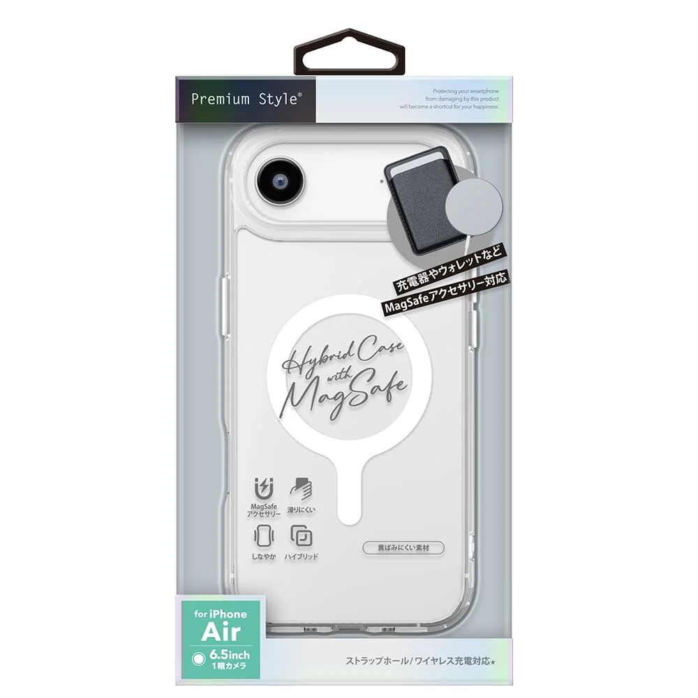 PGA iPhone Air用 MagSafe対応 ハイブリッドケース クリア 30g - Image 2